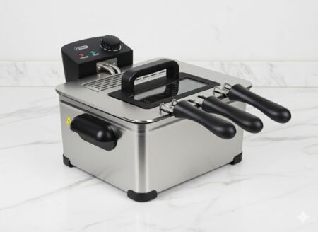 2000W Oil Frying Trust, 5 L, Stainless Steel.