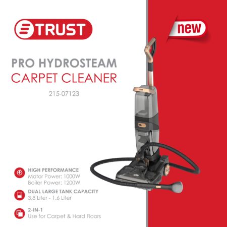TRUST Pro HydroSteam carpet cleaner (215-07123)
