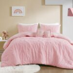 5 Piece Twin Comforter Set - Celeste Pink