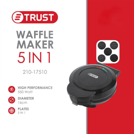 Вафельница Trust 5 в 1 – 800 Вт
