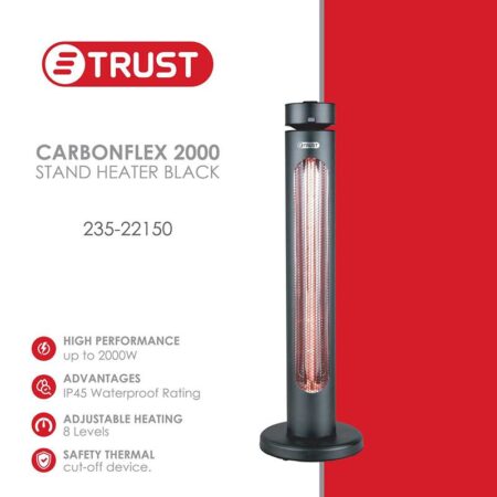 Настольный обогреватель Trust Carbon Flex 2000 Black