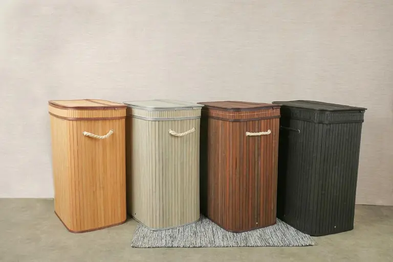 סל במבוק מרובע 35×35×60 ס"מ