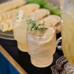 סט 6 כוסות 350 מ"ל ASTER זכוכית פס זהב