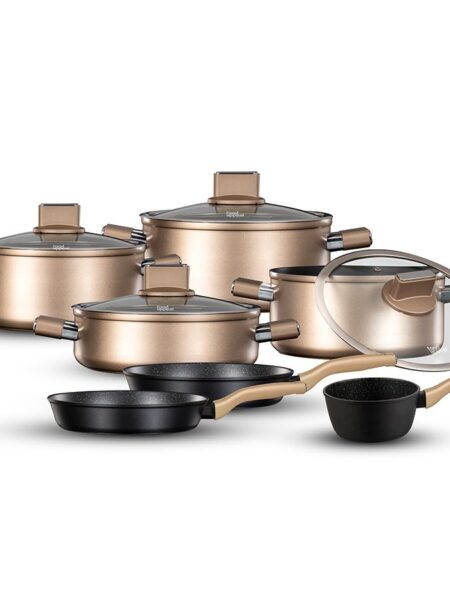 סט סירים 11 חלקים- IMPERIAL שמפנייה/שחור