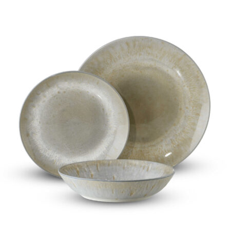 BATIK CREAM 18-piece porcelain set