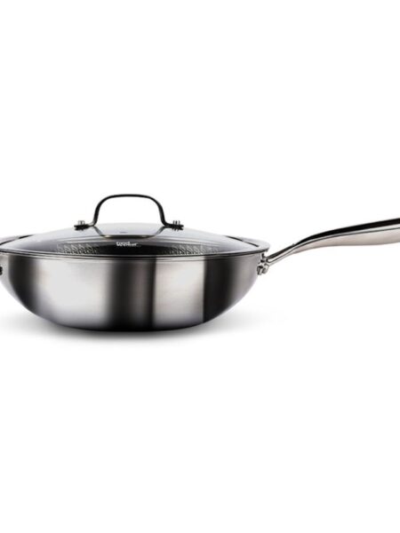 מחבת ווק היברידית 30 ס"מ+ מכסה HYBRIDPAN מבית Food appeal