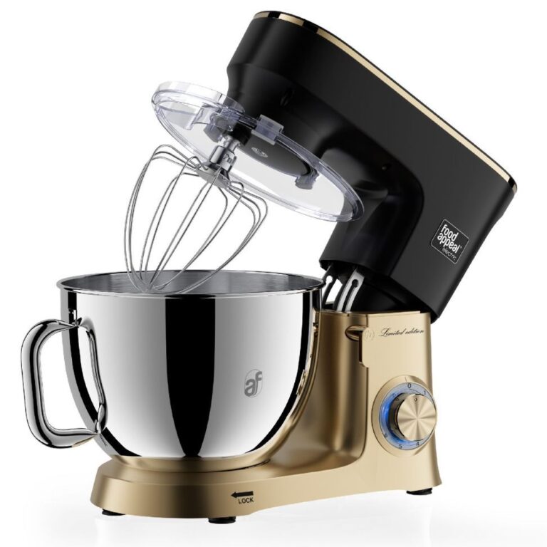 Professional 8-Liter Gold/Black Mixer 1100W | MIX PRO by Food Appeal