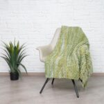 שמיכת זריקה Bree Green (130×170 ס"מ)