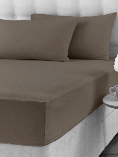 סדין גומי חורפי זוגי  - Spain Taupe