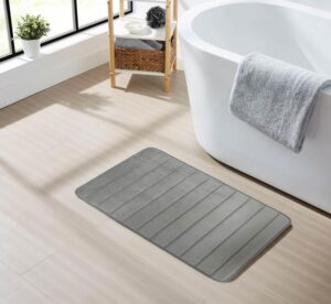 Large Gray Stair Bath Mat