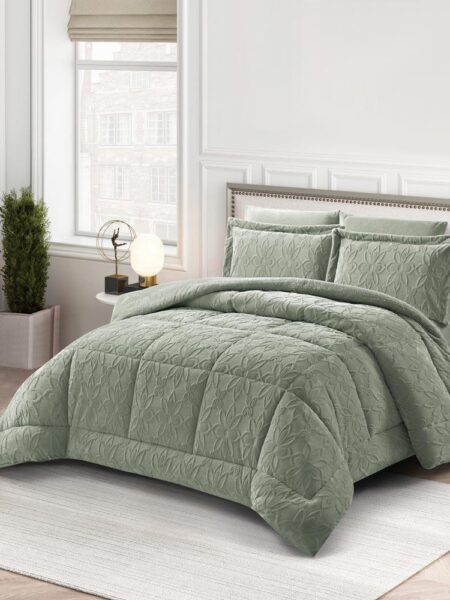 Comforter Set Twin 4 Pcs - Floriva Green