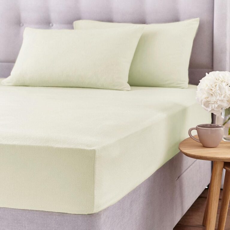 סדין גומי חורפי זוגי  - Spain Pistachio