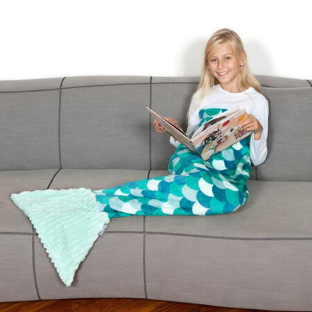 Плед Deluxe для ТВ, один размер – Sirena Kids Aqua