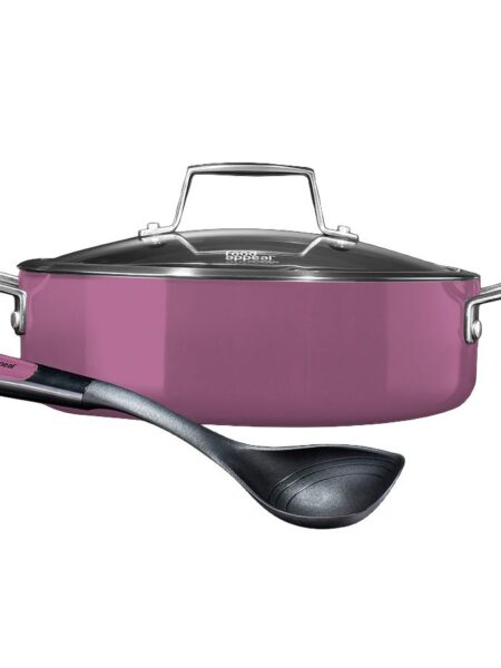 סוטאז' 28 ס"מ 4.7 ליטר EVERYDAY סגול+כף הגשה מבית Food appeal