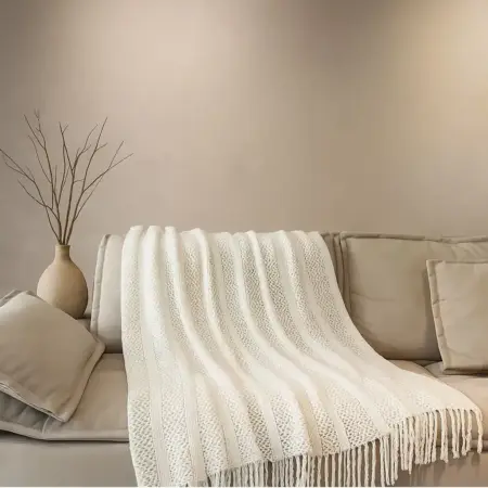 Роскошное вязаное одеяло в сумке – Gabriel