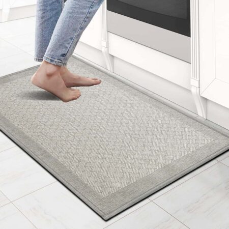 Моющийся коврик с серой резиновой подкладкой – Naos