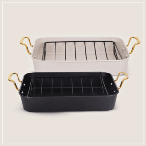 SAPIR Roasting Pan with Rack 40X30X8 cm