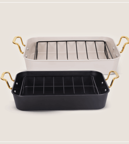 SAPIR Roasting Pan with Rack 40X30X8 cm