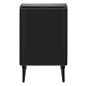 POSE 42L Pedal Trash Can with Legs &ndash; Matte Black