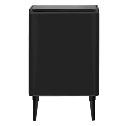 POSE 42L Pedal Trash Can with Legs – Matte Black