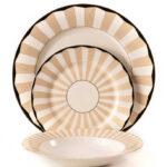 NEW BONE 18-gauge porcelain plate set LYON