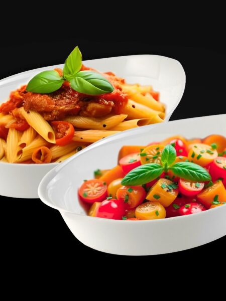 סט כלי הגשה אובלי עם ידית 13.5X21.5 ס"מ