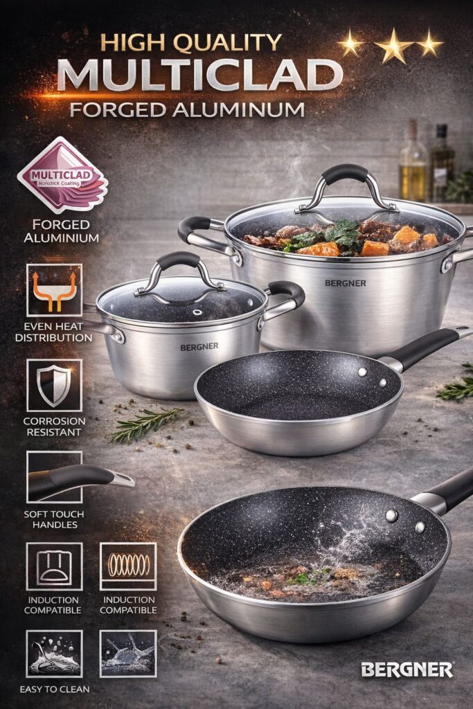 5 יחידות סט כלי בישול פרו שף