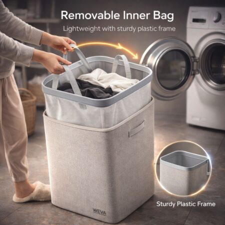 Laundry Basket WEVA Clary 60L