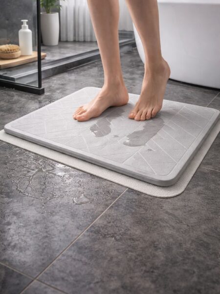 سجادة حمام من حجر الدياتوميت