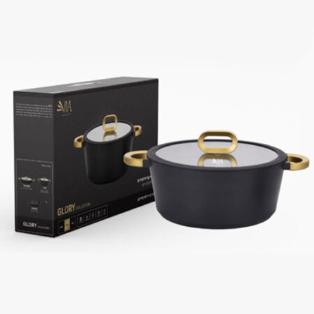 кастрюля 20 см Black Granite Glory