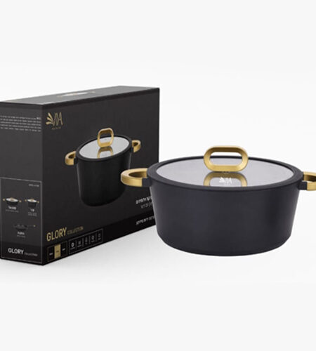 طنجرة 20 سم جرانيت أسود Glory
