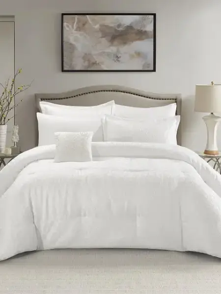 Жаккардовый комплект постельного белья King Size из 7 предметов – Пейсли Золото (Copy)