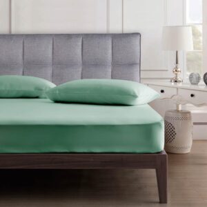 Microbasic Fitted Sheet Set – Green