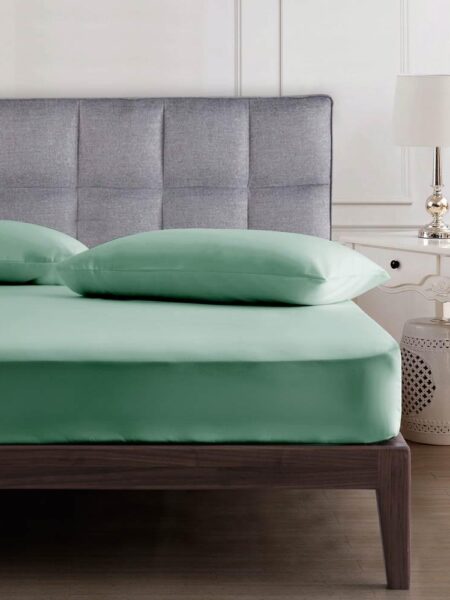 طقم شرشف مطاط Microbasic – أخضر