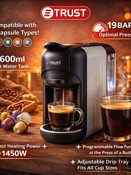 ماكينة قهوة متعددة الكبسولات Trust 1450 واط