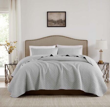 Комплект покрывала King Size – Chic Vivid Grey - 4 предмета