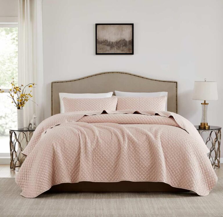 King Size Bedspread Set – Chic Vivid Simon - 4 Pieces