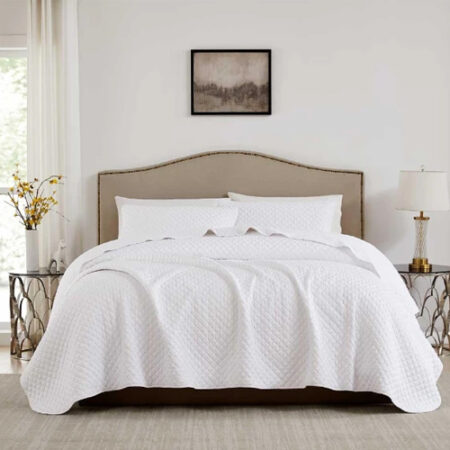 סט כיסוי מיטה – Chic Vivid White