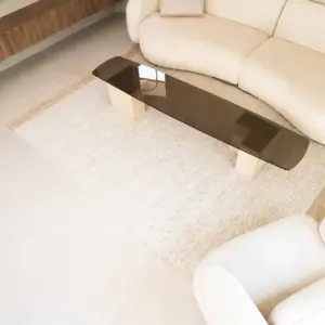 Adams wool rug combined with cotton – cream