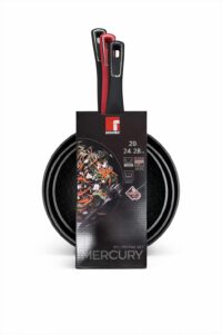 3 Pcs Frypan Set Mercury