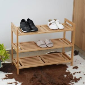 Amora Bamboo Shoe Rack – 2 / 3-Tier Organizer