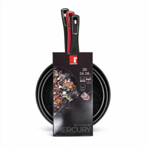 3 Pcs Frypan Set Mercury