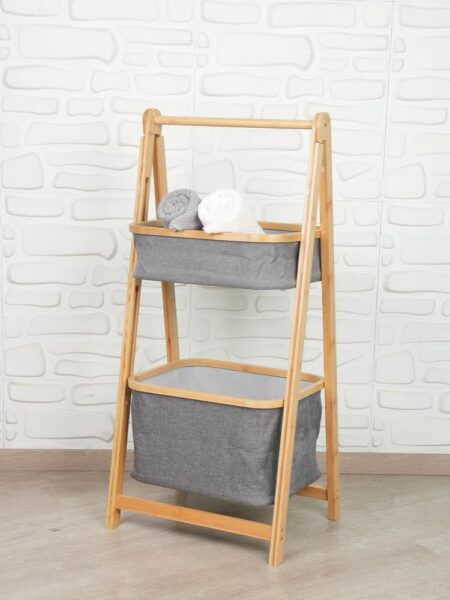 Органайзер Raya с бамбуковой рамой – 2 корзины