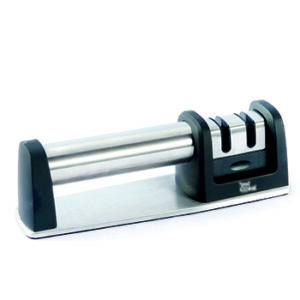 Two-stage knife sharpener