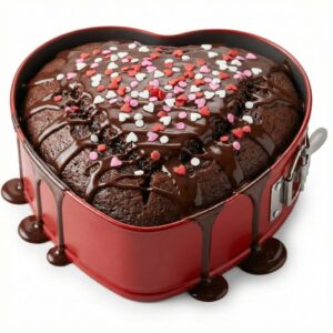 Heart baking pan 22x20.5x8 cm red from Food Appeal