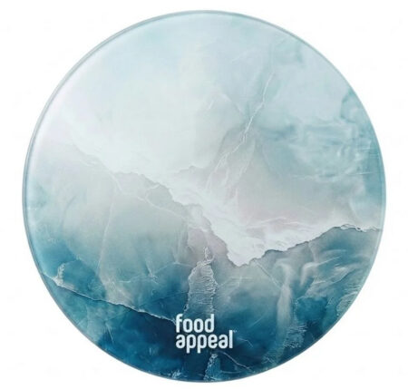 Round glass hot pot surface 20 cm MARBLE from Food Appeal