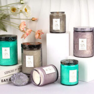 TOKYO Scented Glass Candle – Decorative 200ml Candle Jar