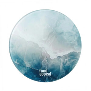 Round glass hot pot surface 20 cm MARBLE from Food Appeal